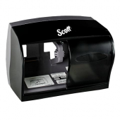 Scott - Essential Toilet Paper Dispenser, Fits Two Coreless Standard Rolls, Black, each