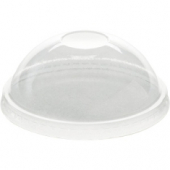 Karat - Cold Cup Dome Lid without Hole, Fits 20 oz Yogurt Cup, Clear PET Plastic