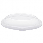 Round Bagasse Bowl Lid, Molded Fiber, Fits 16-24oz.