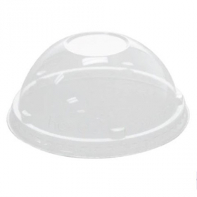 Karat - Dome Lid, Fits 5 oz Paper Container, Clear PET Plastic, 1000 count