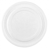 Karat Earth - Flat Lid, 90.8 mm PLA White Plastic, Fits 6-10 oz Paper Container, 1000 count