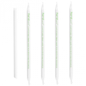 Karat Earth - Wrapped Straw, 9" Colossal White PLA, 1600 count