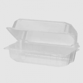 Karat Earth - Food Container with Hinged Lid, 9x5 PLA, 250 count