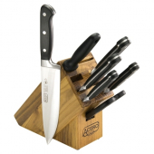 Winco - Acero Knife Block Set, 7-Piece with Forged Blades