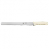 Winco - St&auml;l Wavy Edge Slicer, 12&quot; German Steel with White Handle