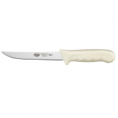 Winco - St&auml;l Boning Knife, Wide 6&quot; German Steel with White Handle