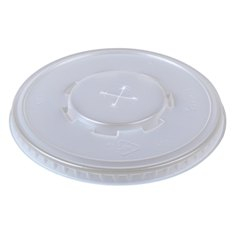 Dart - Lid, Straw Slot, Clear PET Plastic, Fits 32 oz Cups