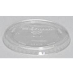 Genpak - Lid, Clear Straw Slot Lid, Flat, Fits 12 oz Cup