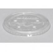 Genpak - Lid, Clear Straw Slot Lid, Flat, Fits 16, 20 and 24 oz Cup