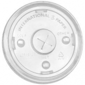 International Paper - Cold Cup Lid, 16-24 oz Clear PET Plastic