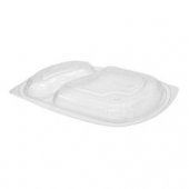 Clear Disposable Food Containers with Lids, Plastic Take Out Boxes (9x6x4  In, 50 Pack)