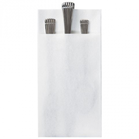 Hoffmaster - Quickset Dinner Napkin, 8.5x4.25 Linen-Like White, 300 count