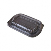 Anchor - MicroRaves Half Slab Rib Combo Pack, Microwavable Black PP Plastic Base with Clear Anti-Fog