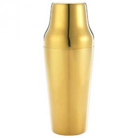 Barfly - Parisienne Shaker Set, 24 oz 2-Piece Vintage Gold Plated, each