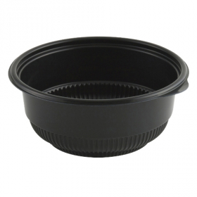 Anchor - Incredi-Bowl, 6&quot; Round 16 oz Black Polypropylene
