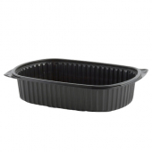 Anchor - MicroRaves Container Base, 48 oz Black PP Plastic, 252 count