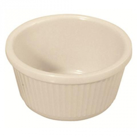 Winco - Fluted Ramekin, 4 oz Bone Melamine