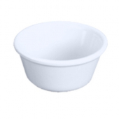 Ramekin, 3.125&quot; Smooth Plastic, 3 oz White