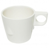Stacking Mug, 7 oz Ivory Melamine, 12 count