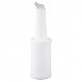 Winco - Multi-Pour Bottle, 2 Quart Liquor/Juice Pour, White