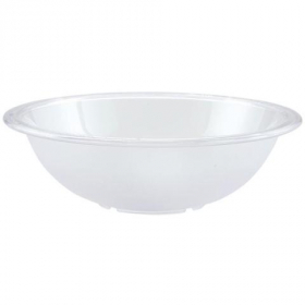 Winco - Pebbled Salad Bowl, 6.75&quot; Clear PC Plastic