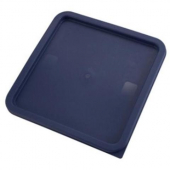 Winco - Food Storage Container Cover, Square Blue Plastic, Fits 12/18/22 qt Containers