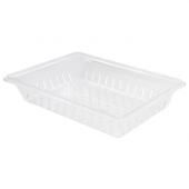 Winco - Food Storage Box Colander, Fits 18x26x5 Box, Clear PC Plastic, each