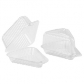 Pie Slice Container, Medium Clear, 4.93x6.66x3.36, 300 count