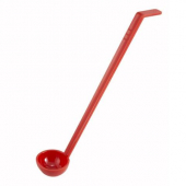 Winco - Ladle, 1 oz Red Polycarbonate, 13&quot;, each