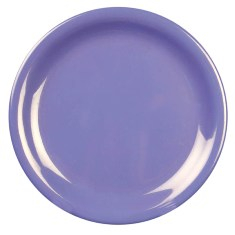 Plate, 7.25&quot; Purple/Blue Melamine with Narrow Rim