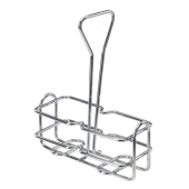 Winco - Cruet Rack for 6 oz Bottles, Chrome Plated, 12 count
