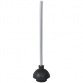 Winco - Toilet Plunger, 19&quot; with Wooden Handle