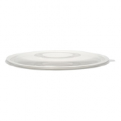 Fineline Settings - Super Bowl Flat Lid, Fits 160 oz Bowl, Clear PETE Plastic, 25 count