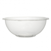 Fineline Settings - Super Bowl Salad Bowl, 48 oz Clear PET Plastic, 50 count