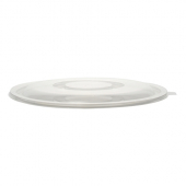Fineline Settings - Super Bowl Flat Lid, Fits 48 oz Bowl, Clear PET Plastic, 50 count