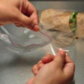 Elkay Plastics - Resealable Bag, 5x5x1.5 Lip &amp; Tape Co-Extruded PP Plastic, 1.25 mil, 1000 count