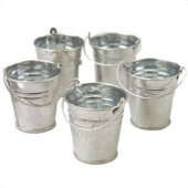 Metal Bucket, Mini Galvanized