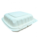 Primo - Hinged Container, 8&quot; MFPP with 1 Compartment, 150 count