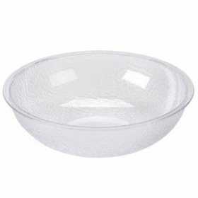 Cambro - Pebbled Salad Bowl, 8&quot; Clear PC Plastic, 1.8 Quart, each