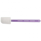 Winco - Scraper with Flat Blade, 16.25&quot; Heat Resistant and Allergen-Free Silicone, Purple Handle