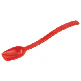 Winco - Buffet Spoon with Square Edge, 10&quot; Red PC Plastic