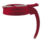 Winco - Syrup Dispenser Lid, Red Plastic, Fits 32-48 oz Dispenser, each