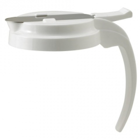Winco - Syrup Dispenser Lid, White Plastic, Fits 32-48 oz Dispenser, each