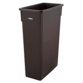 Winco - Trash Can, 23 Gallon Slender Brown, each