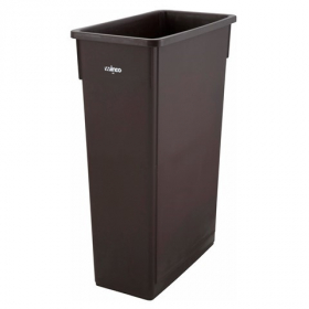 Winco - Trash Can, 23 Gallon Slender Brown, each