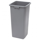 Winco - Tall Square Trash Can, 23 Gallon Gray, each