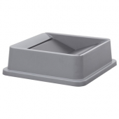 Winco - Tall Square Trach Can Swing Lid, Fits 35 Gallon Can, each