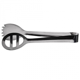 Winco - Salad Tongs, Oval 7.75&quot;  Satin Finish Stainless Steel