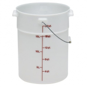 Cambro - Pail with Bail, 22 Quart White Plastic, each