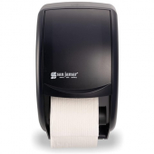 San Jamar - Toilet Paper Dispenser, Classic Plastic Black Pearl for 5.5&quot; Rolls, each